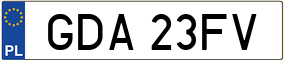 Trailer License Plate